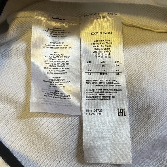 ARMANI EXCHANGE>>Authentic Boy’s sweater. Size 6. Will fit 5T-6T. - Picture 5 of 7